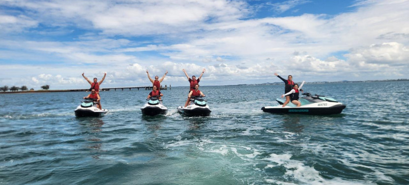 Moreton Bay Jet Ski Safari with Island Hopping from Brisbane