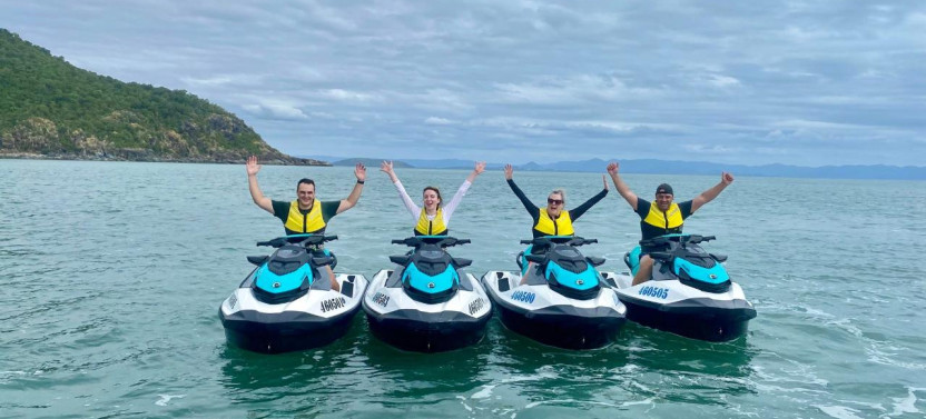 Guided Cape Cleveland Jet Ski Adventure with Lighthouse Visit