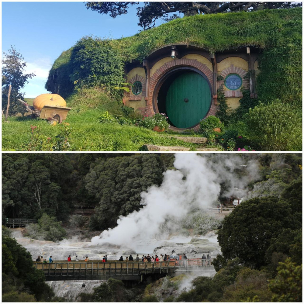 Hobbiton Movie Set & Te Puia Geothermal Tour from Auckland