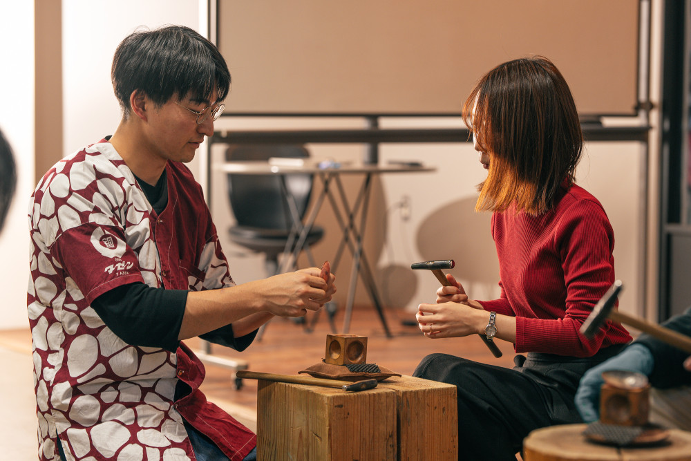 Akagane Sendai Copper Workshop & Sake Cup Making with Gourmet Dining