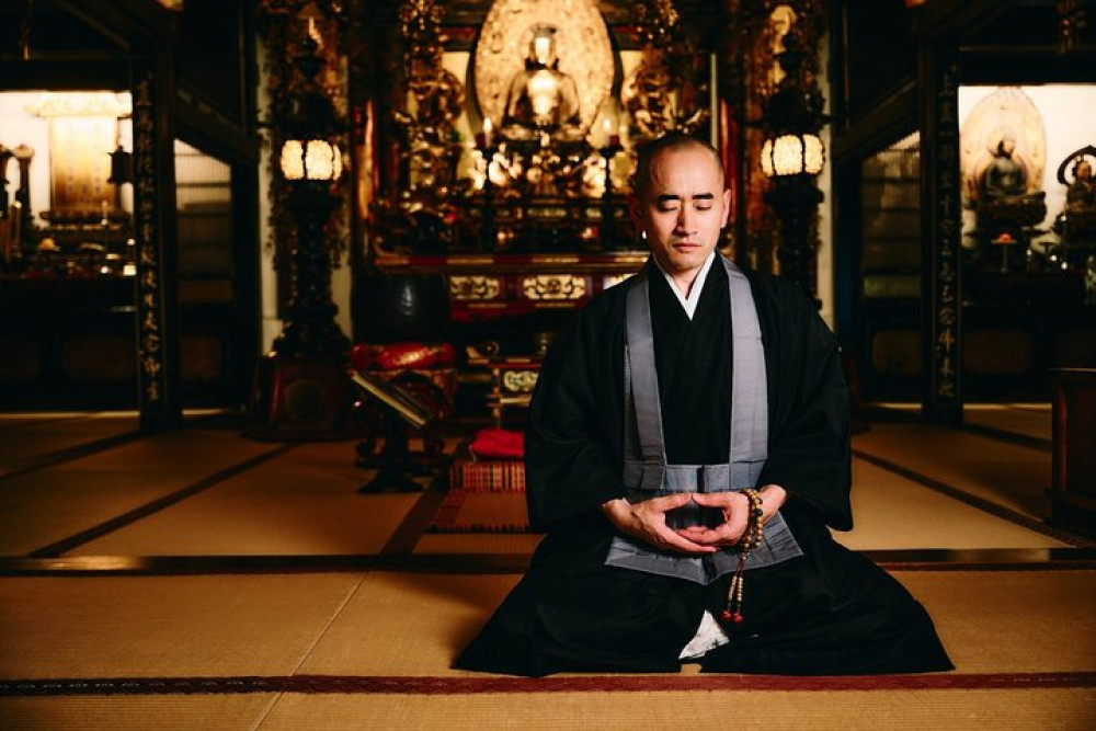 Zen Meditation in Kyoto with Buddha near Kyoto Station Temple