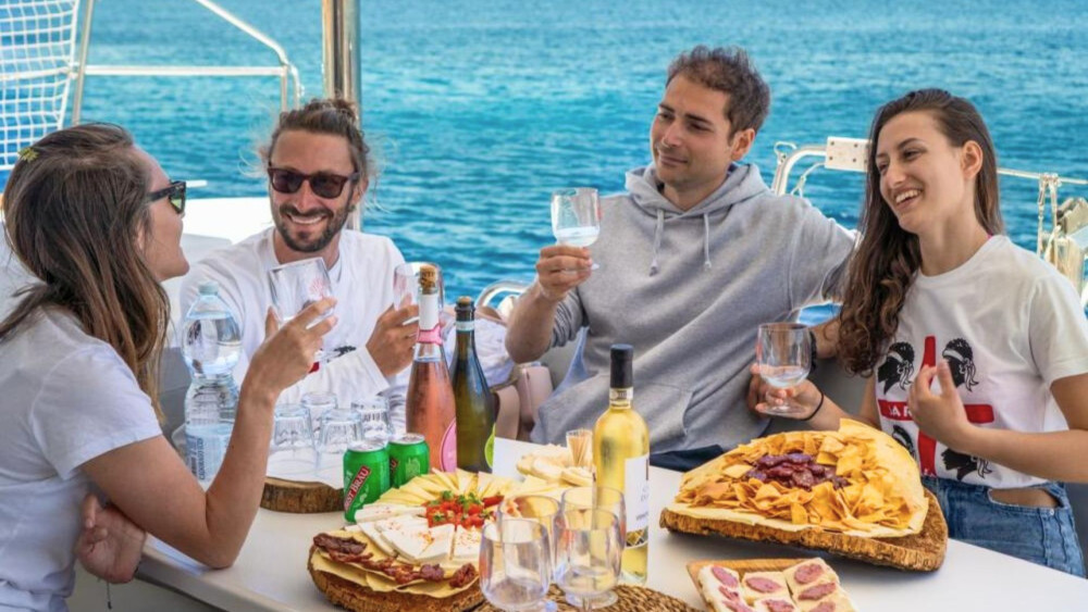 From Poltu Quatu: Catamaran Tour to the Archipelago of La Maddalena