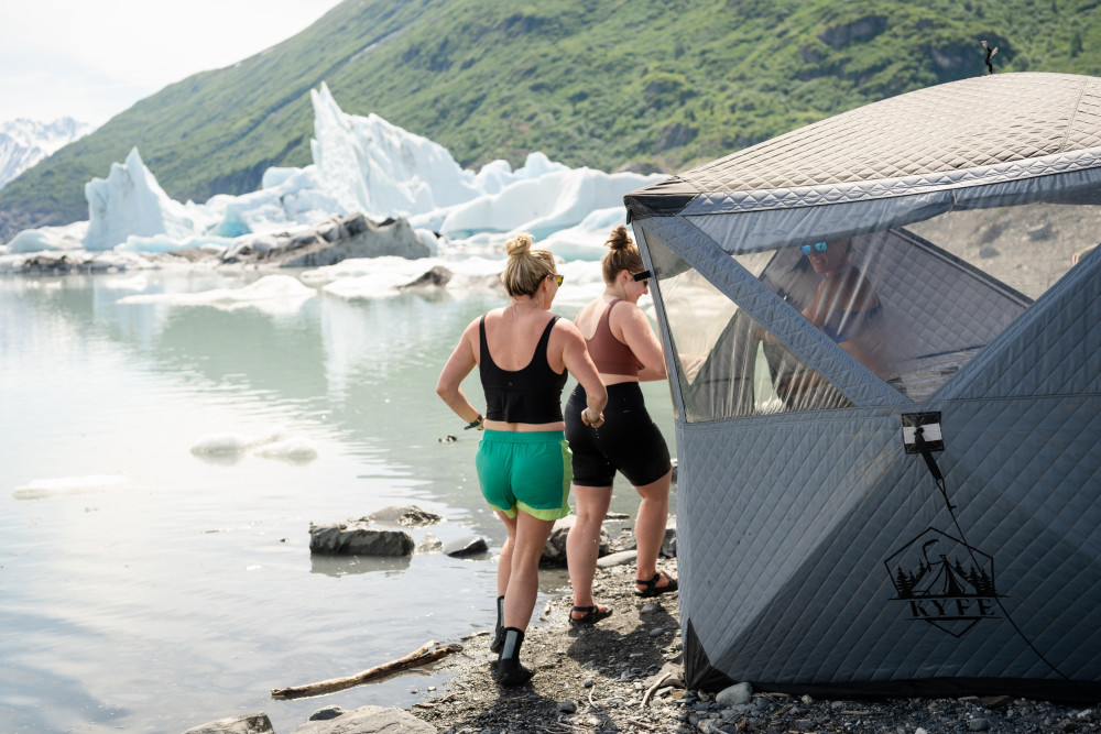 Glacier Sauna, Cold Plunge and ATV Combo Tour