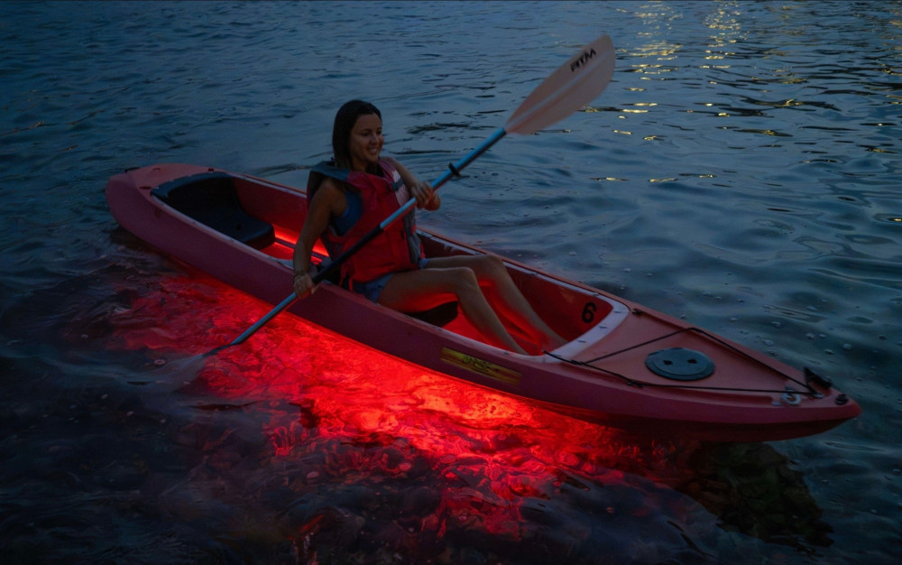 Illuminated Night Kayak at the Elysian Resort