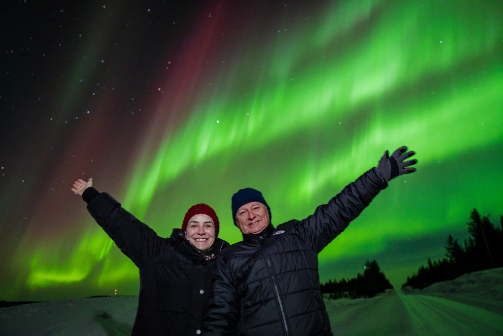 Levi: Private Northern Lights Expedition with Photographer