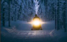 Arctic Circle Snowmobile Park Levi2