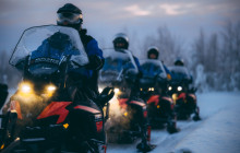 Arctic Circle Snowmobile Park Levi16