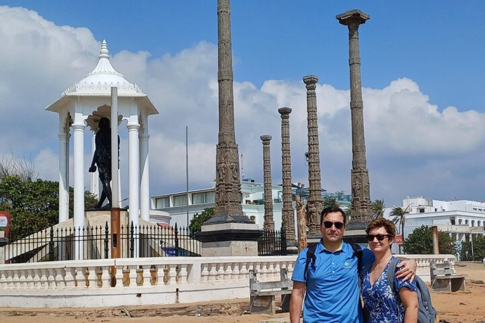 Pondi Marvels Day Tour: Auroville & French Colony Tour from Trichy