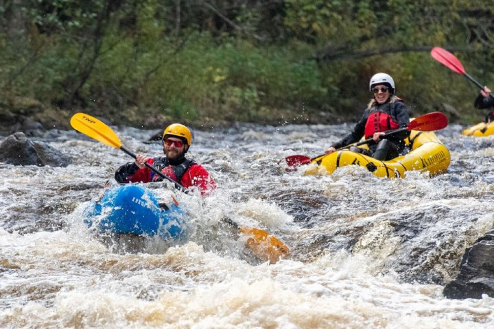 Guided Whitewater Packrafting Adventure with Rapids and Scenic River