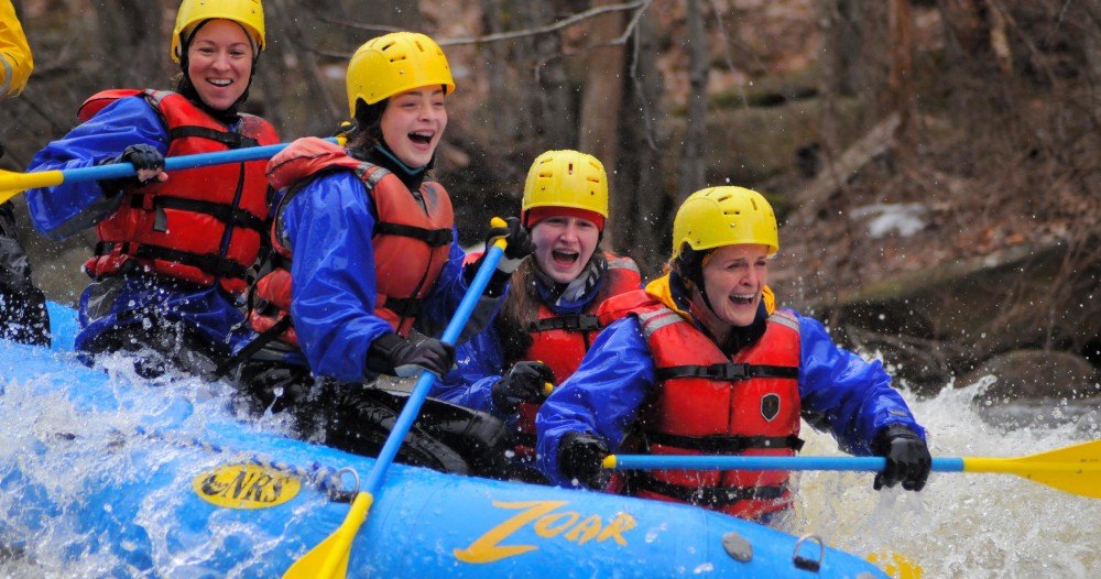 Millers River Rafting+ Zipline Package with Yurt Overnight Charlemont