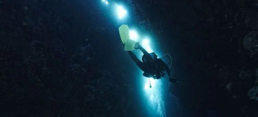 Scuba Diving at Dusk in Unawatuna