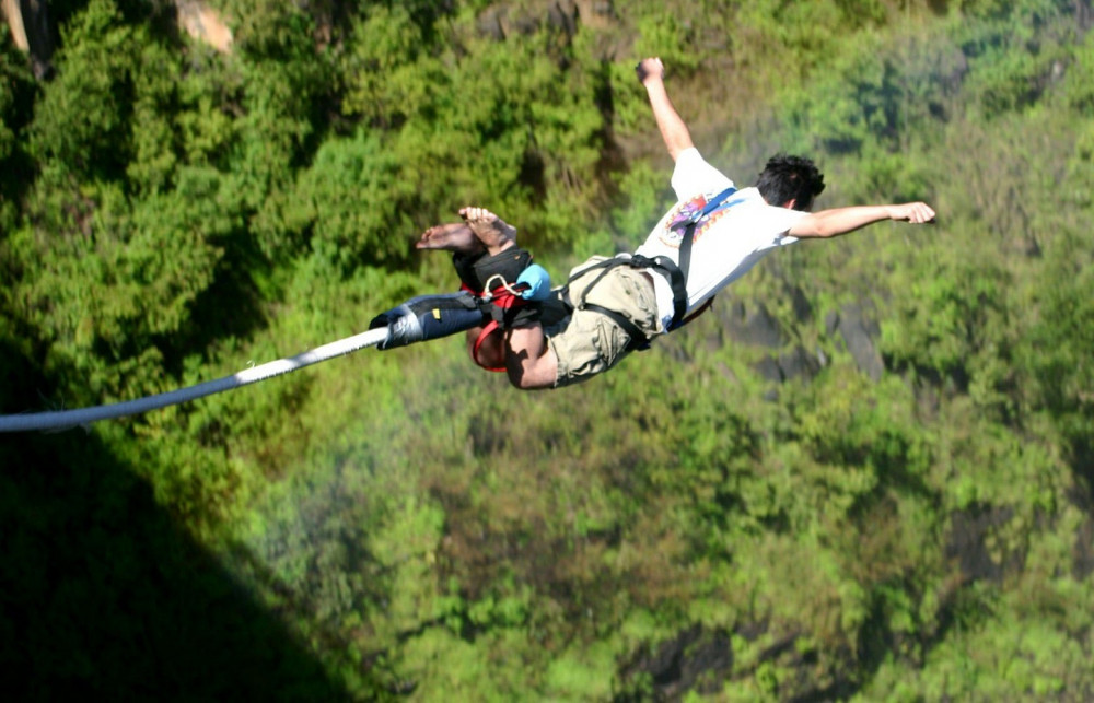 Bungee Jump Over the Huge Bhote Khosi River