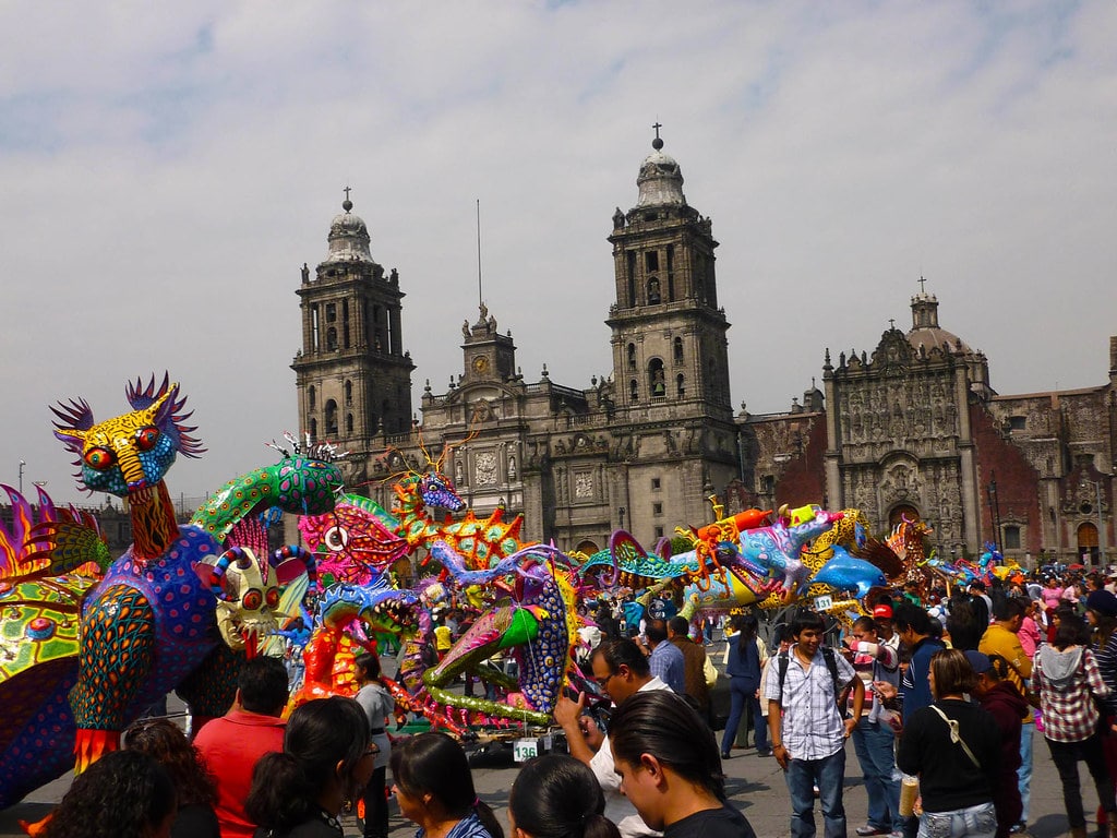 Enjoying a festival is a great thing to do in Mexico City