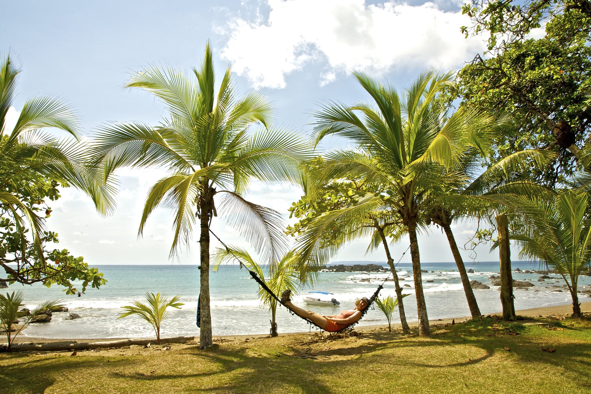 Relaxing on a beach is one of the best things to do in Costa Rica