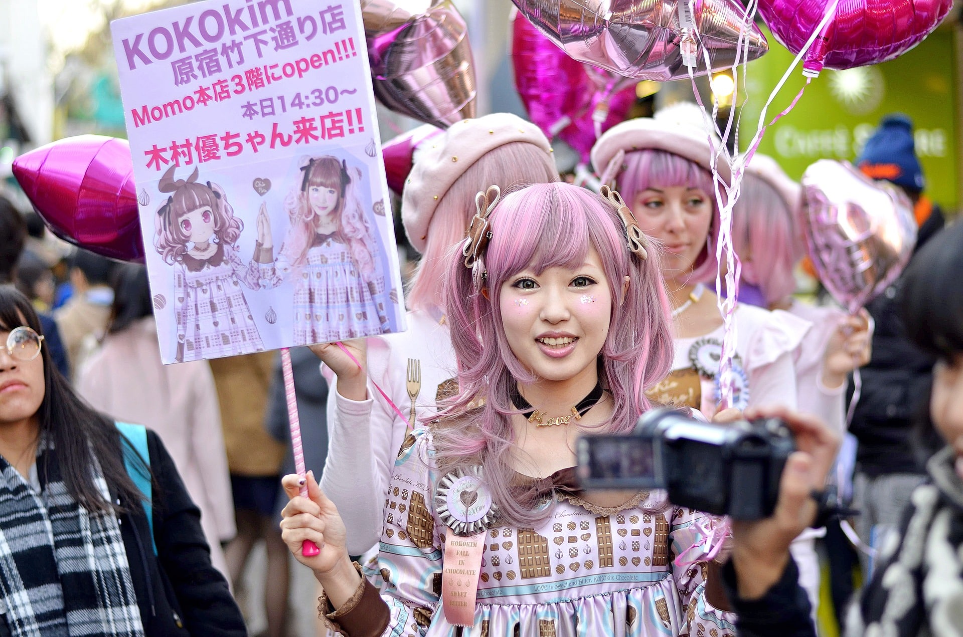 Harajuku is a point of interest in Japan for the Kawaii culture