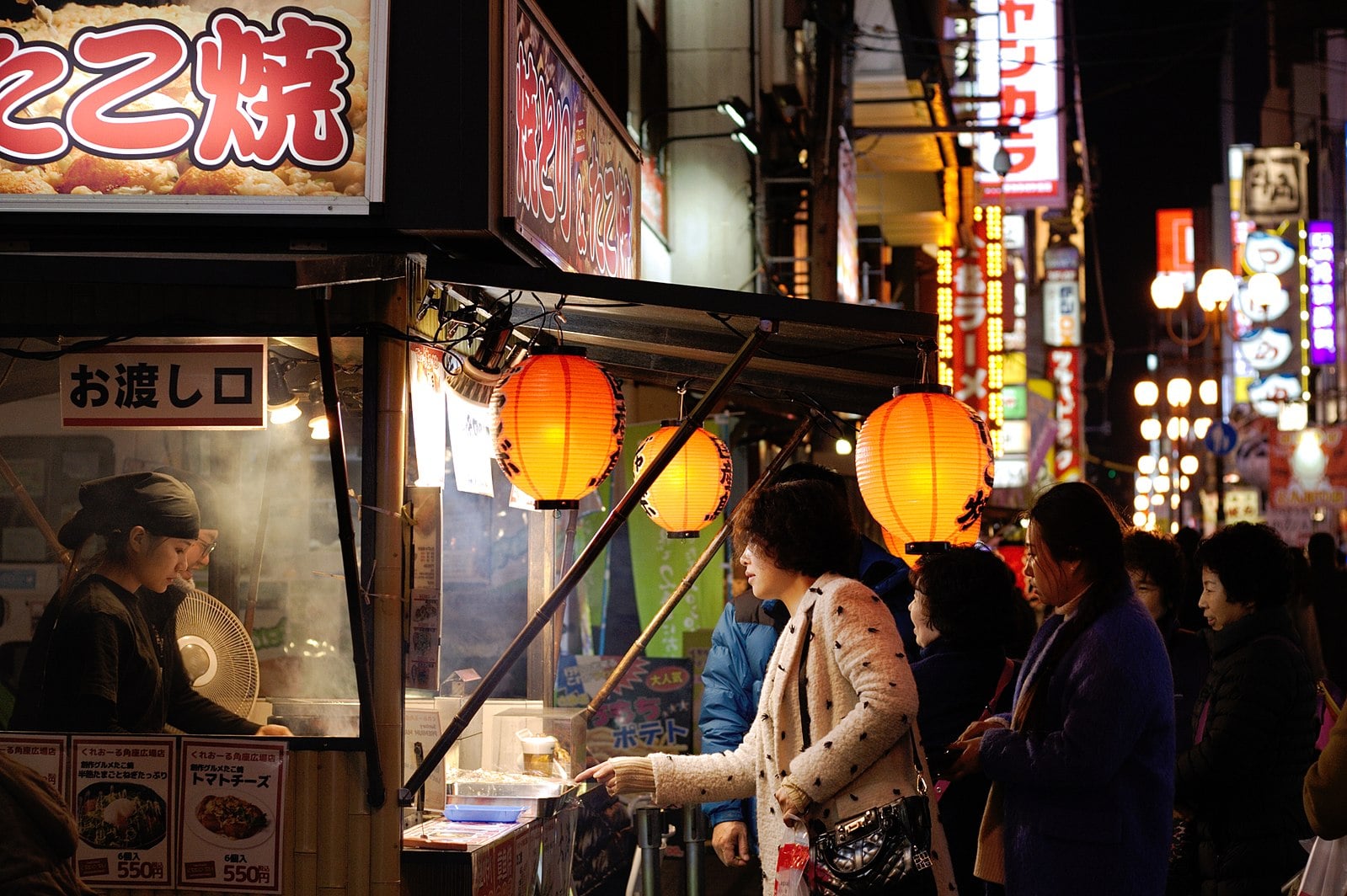 Osaka street food in Japan