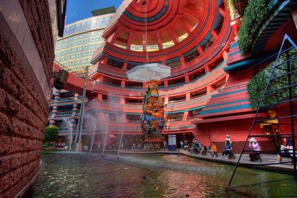 Eating ramen at the Canal City Hakata is one of the Things to do in Fukuoka Japan