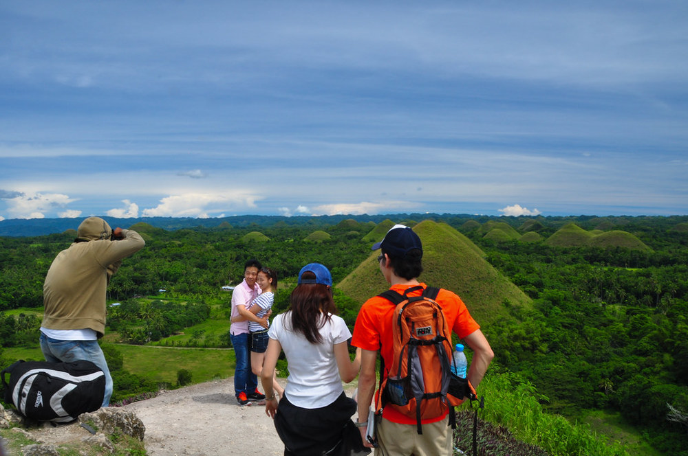 The Chocolate Hills are one of the best places to visit in the Philippines