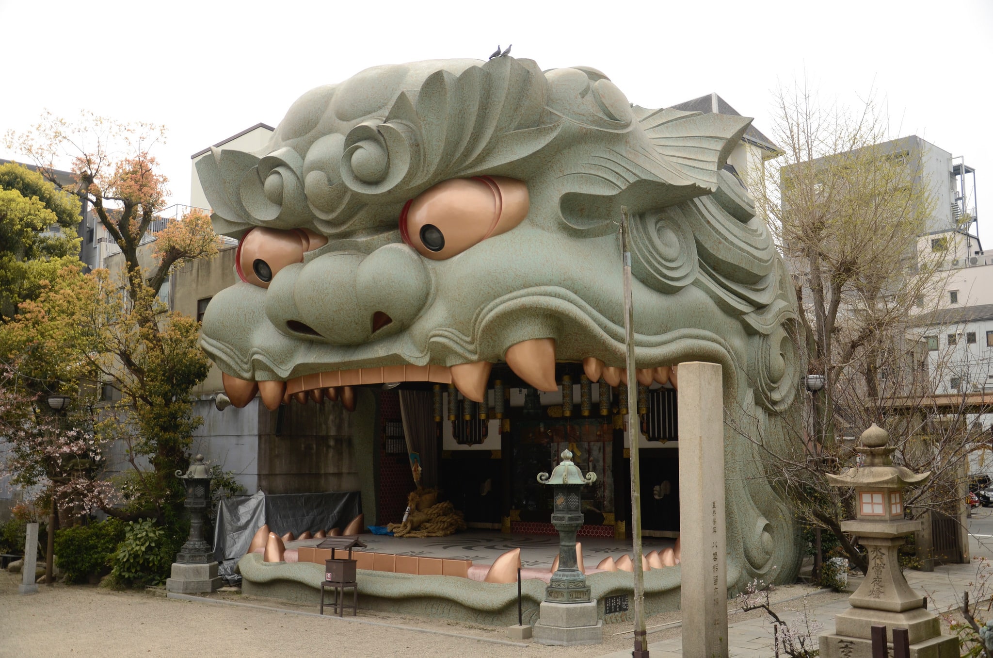 Namba Yasaka Shrine in Osaka, Japan