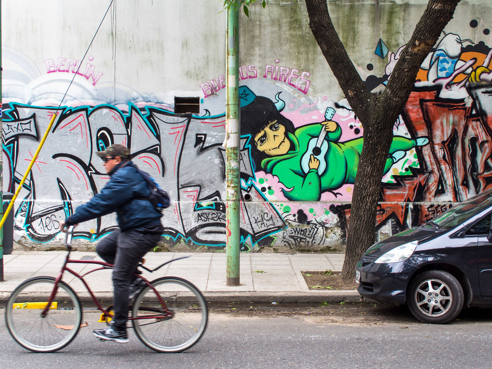 Biking is a good form of Buenos Aires transportation